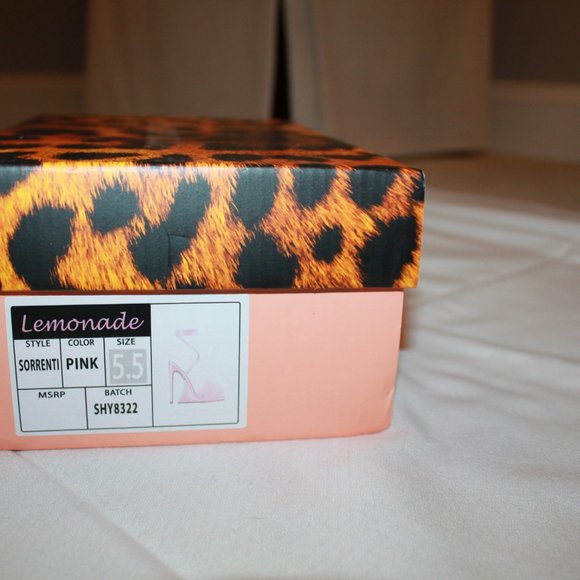 Super Cute Pink "Sorrenti" High Heels From Lemonade SHY8322 - Picture 11 of 11